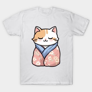 Cute cat in a cosy kimono T-Shirt